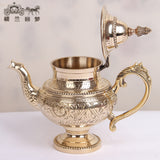 Pure copper tea-pot handmade India Small teapot coffeemaker 500 ml 600 ml hip flask flagon wine pot home family friend best gift