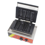 Commercial Non-stick 4pcs Cake Penis Waffle Maker  Electric Waffles On a Stick Machine Baker Iron Pan