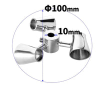 Stainless steel lab conical paddle cup stirrer impeller blade stirring rod head funnel defoaming paddle