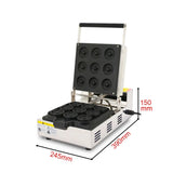 Japanese 9-Hole Donut Machine Crispy Machine Baking Donuts Dessert   Equipment