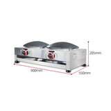 Gas Heating Double Head saj bread maker saj bread oven