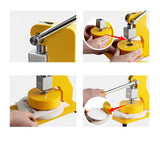 Manual Gram Weight Sampling Machine Hand Press Round Sampler Circle Cutter Film Paper Cloth Sampling Cutting Machine