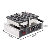 10 Holes Walnut Shape Waffle Maker Machine Non-stick Waffle Iron Kitchen Snack Equipment