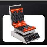 Commercial Waffle Baker Pine Tree Shape Waffle Maker Electric Lolly Waffle Machine Non-stick Cooking Pan
