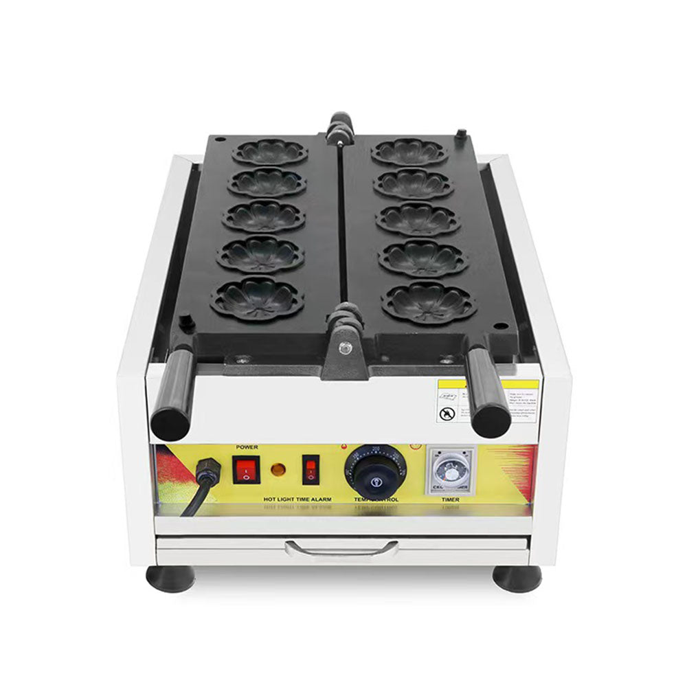 Commercial Electric Cherry Blossom Sakura Flower Shape Waffle Machine ...