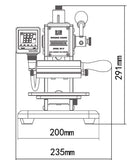 EC-17 hot stamping machine logo copper mold stamping  leather hot foil machine