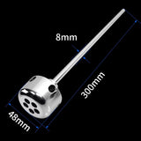 Centrifugal single layer laboratory stainless steel stirring impeller, gentle defoaming low-shear mixing paddle