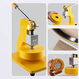 Manual Gram Weight Sampling Machine Hand Press Round Sampler Circle Cutter Film Paper Cloth Sampling Cutting Machine