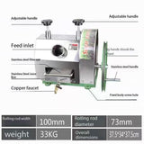 Stainless Steel Hand-Cranked Sugarcane Crusher sugarcane press machine sugar cane squeezer