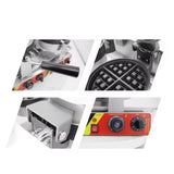 Commercial double  head Waffle Making Machine rotating belgian waffle maker