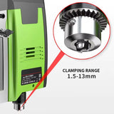 220v Bench Drill Bench Drilling Machine Variable Speed Drilling Chuck 1.5-13mm For DIY Wood Metal Electric Tools with LED Lamp