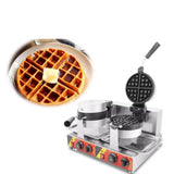 Commercial double  head Waffle Making Machine rotating belgian waffle maker