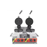 Commercial double  head Waffle Making Machine rotating belgian waffle maker