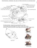 MR- F4  Electric Multifunctional Sharpener  end mill cutter grinding machine drill bit angle grinder