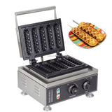 Commercial electric muffin waffle hot dog machine Crispy corn hot dog waffle maker non-stick French Muffin sausage Machine