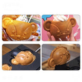 Commercial Open Mouth Bear Taiyaki Ice Cream Waffle Maker Bear Waffle Machine
