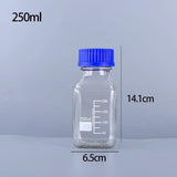 250ml 500ml  100ml  Lab Graduated Square Reagent Glass Jar Container