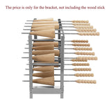 Stainless Steel Chimney Cake Holder Wooden Chimney Cake Stick Holder