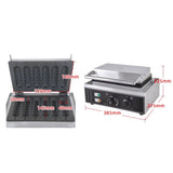 Commercial electric muffin waffle hot dog machine Crispy corn hot dog waffle maker non-stick French Muffin sausage Machine