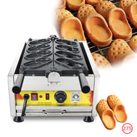 Electric Shoes Shape Waffle Making Machine Non-stick Coating 4pcs Shoe Shaped Bread Maker Baker Commercial