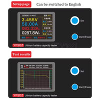 YPSDZ-0550 Electronic Load Battery Capacity Tester Lithium Lead Acid Battery Capacity Tester Charge / Discharge