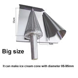 Small / Big Ice Cream Cone Maker Crispy Waffle Cone Gelato Cone Mold Ice Cream Cone Making Machine
