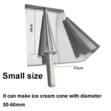 Small / Big Ice Cream Cone Maker Crispy Waffle Cone Gelato Cone Mold Ice Cream Cone Making Machine