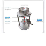 Dust angle of repose tester and powder flowability testing instrument