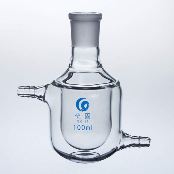Laboratory Jacketed Glass Double Layer Flask Reactor Bottle lab kit Tool (100ml)