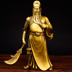 copper  guan yu statue guan gong statue