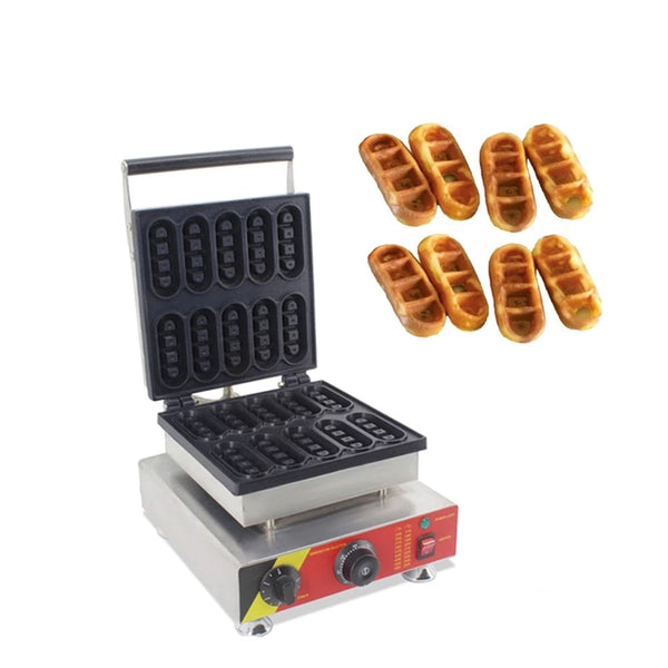 Bar Shape waffle maker machine Stainless Steel Mini Type Waffle Maker With 10 Pcs Bar Shape Waffle Moulds