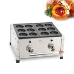 Snack machines LPG gas Bomb Burning Machine Bubble waffle 8cm bakudanyaki machine Japanese Octopus Ball Takoyaki Grill Machine