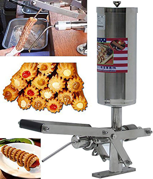 Instrument NP-25 Commercial Manual Spainish Churro/Profiterole/Jam Filler Stainless Steel Pastry Filling Machine 5L