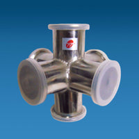 6-Way Cross Vacuum Flanges Flange Vacuum Fitting 304 Stainless Steel