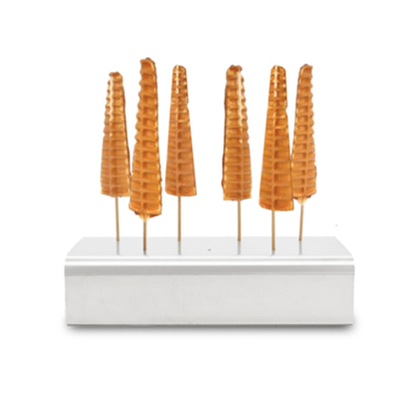 1pc Stainless Steel Waffle Corn Dog Lolly Waffle Stick Holder Stand Displayer
