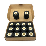 12PCS Energy Saving Black Hot Printing Ink Roll hot ink roll for Coding Machine to Print Expiry Date/Batch No