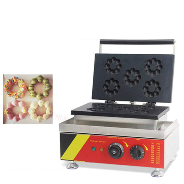 1PC Electric plum blossom sweet donut maker/Electric flower type waffle machine/waffle pan/sweet donut maker