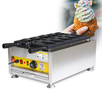 open mouth Ice cream taiyaki machine commercial electric fish waffle machine