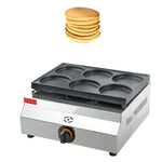 LPG Gas 6pcs Commercial Use Non-stick Electric 11cm Pancake Maker Machine Baker