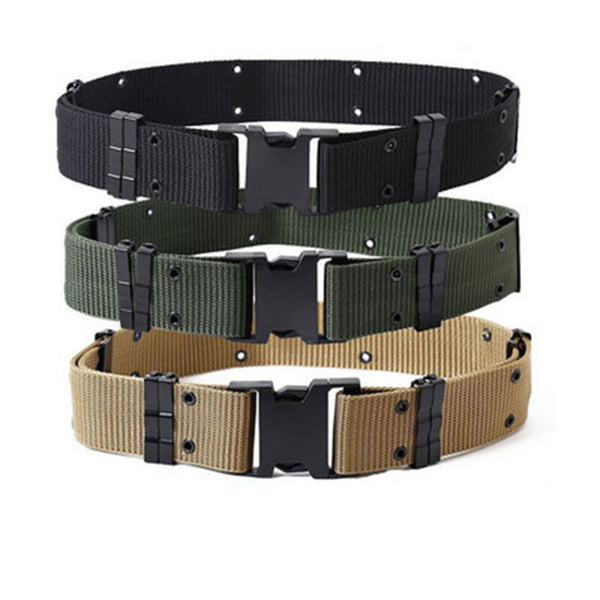 5.5CM Tactical Belt US Army Training Combat Thickening Double Row Hole S Outer Wear Special Forces Military Nylon Waist Belts
