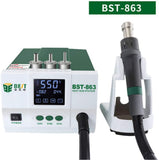 BST-863 Intelligent Digital LCD Touch Screen Heat Air SMD Rework Station