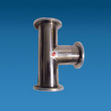 T Type Flange Vacuum Fitting Pipe Tube SS304 Stainless Steel