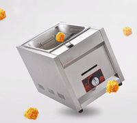 LPG Deep fryer Stainless Steel Gas Fryer Commercial Fryer 6L Single Tank Single Basket Gas Frying Machine Fried Chicken