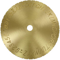 New Doube Sides/Dial Font Disc Modern Block for Inside Ring Engraving Machine