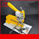 4 mm Eyelet Grommet Eye Button Eyelet Punching Press Pressing Machine with 10000 Grommets(yellow)