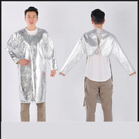 Aluminum foil  coat heat insulation flame retardant protective clothing heat radiation 1000 degrees fireproof anti-scalding apron