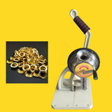 10mm Metal semi autoamtic Eyelet Punching Machine with 1000 Gold Grommets