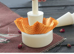 Commercial Crispy Waffle Cone Mold Flower Basket Shape Ice Cream Bowl Forming Tool For Ice Cream Waffle Cup Model Egg Roll Mould