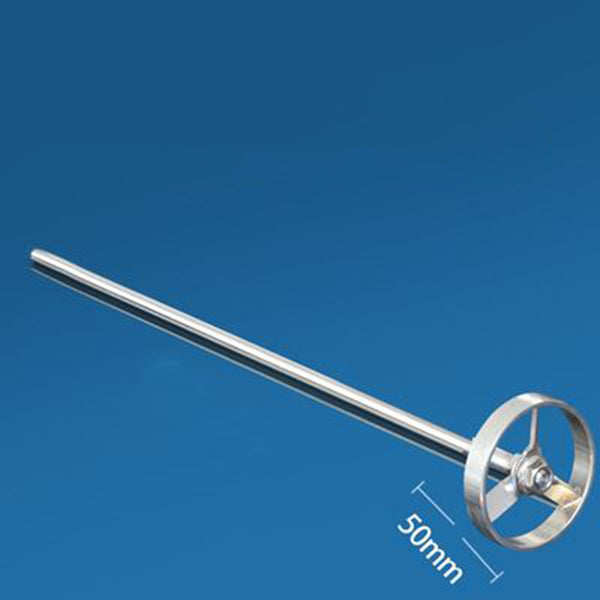 1pcs lab Stainless Steel Turbine Type Blade Plate Paddle, Machine Impeller Turbine Stirring Paddle with Rod