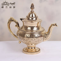 Pure copper tea-pot handmade India Small teapot coffeemaker 500 ml 600 ml hip flask flagon wine pot home family friend best gift